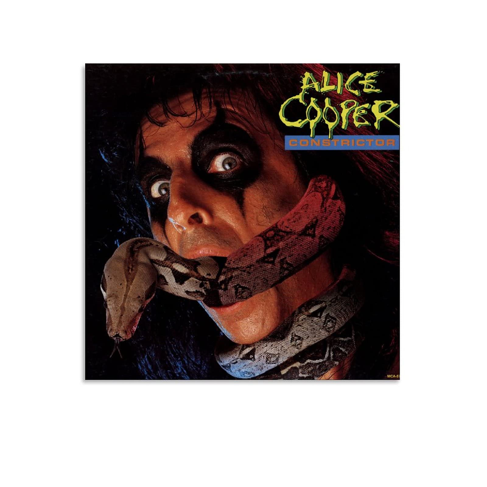 GUOPENGFEI Alice Cooper Constrictor Music Posters Wall Art Painting Canvas Gift Living Room Prints Bedroom Decor Poster Artworks 12x12inch(30x30cm)