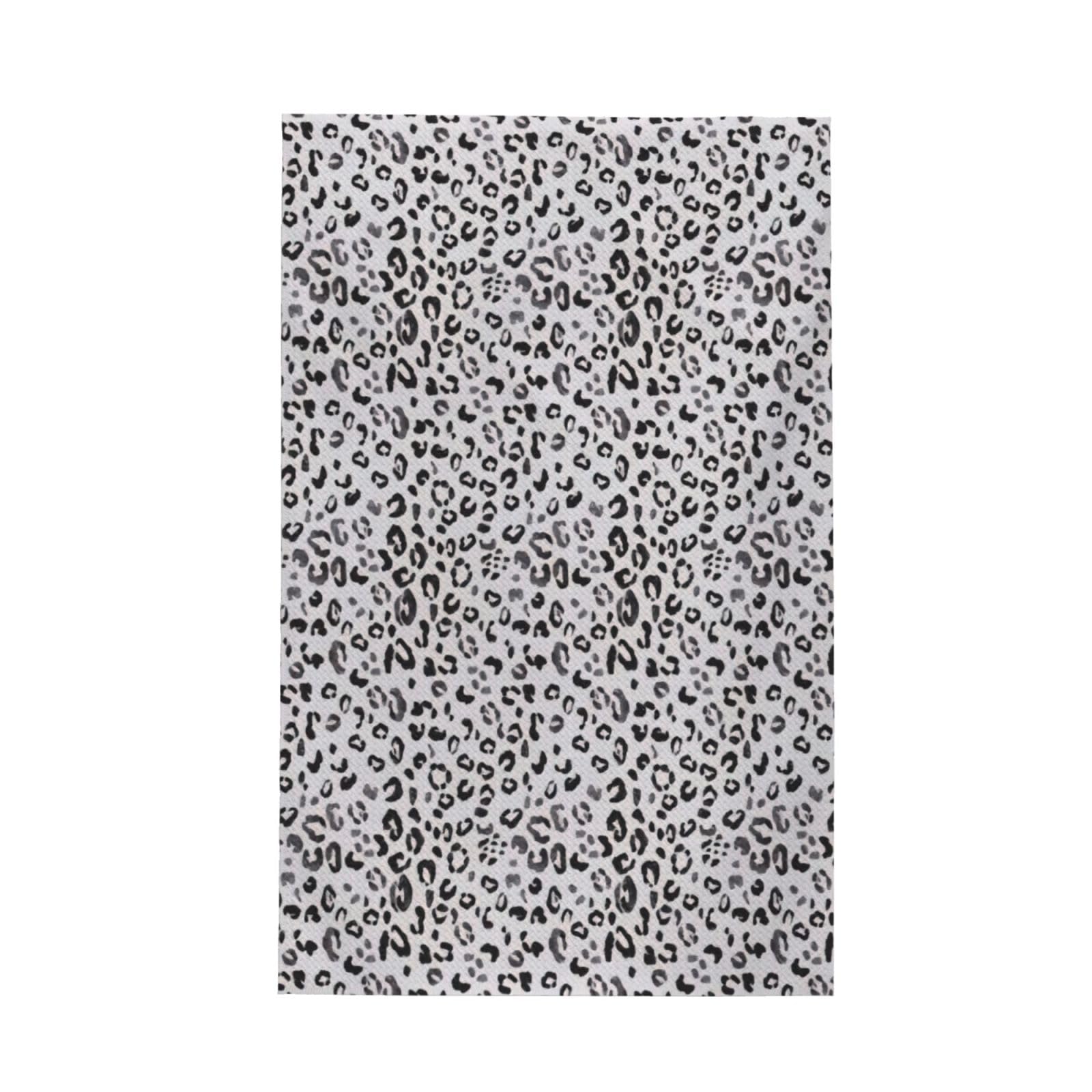 CKGODGF Leopard Print Print Absorbent Waffle Dishcloths,Kitchen Towels With Hanging Loops,Tea Towels.