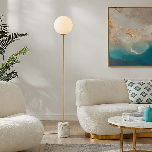 Miniatura 2 de Modway Lámpara de pie Logic Terrazzo en blanco