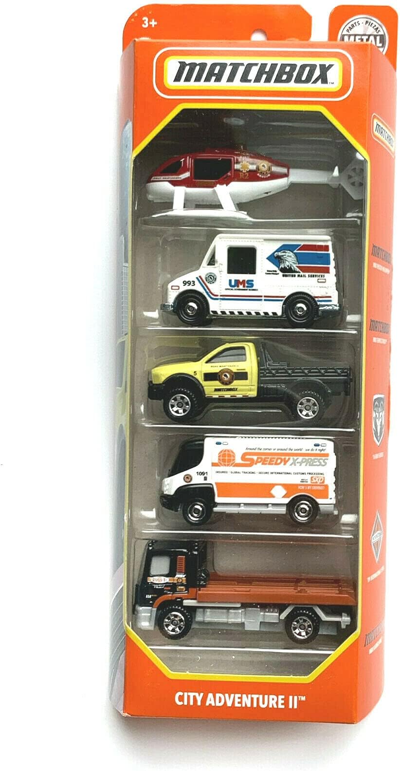 City Adventure II - 2021 (1:64 Scale) 5 Pack Vehicles