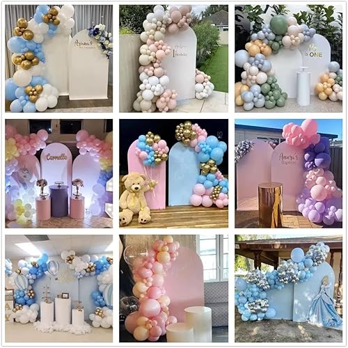Miniatura 6 de Ittsmnt Fundas de fondo de arco de animales de jirafa, bosque de selva salvaje, arco elástico, fondo de pared para fiestas, baby shower, primer