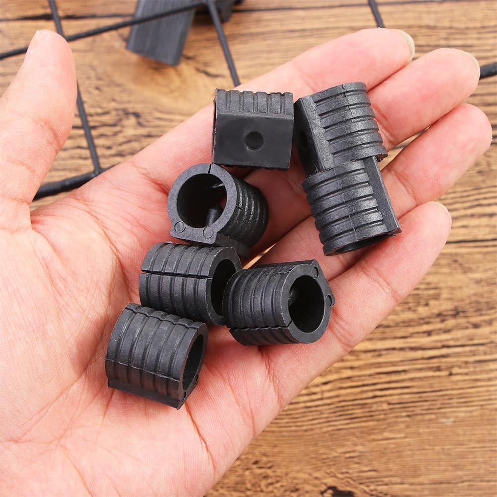 30 Pcs 16mm Plastic Furniture Feet Protectors Non-Slip Chair Legs Tips Protectors U Shaped Floor Glides Tubing Caps Cover