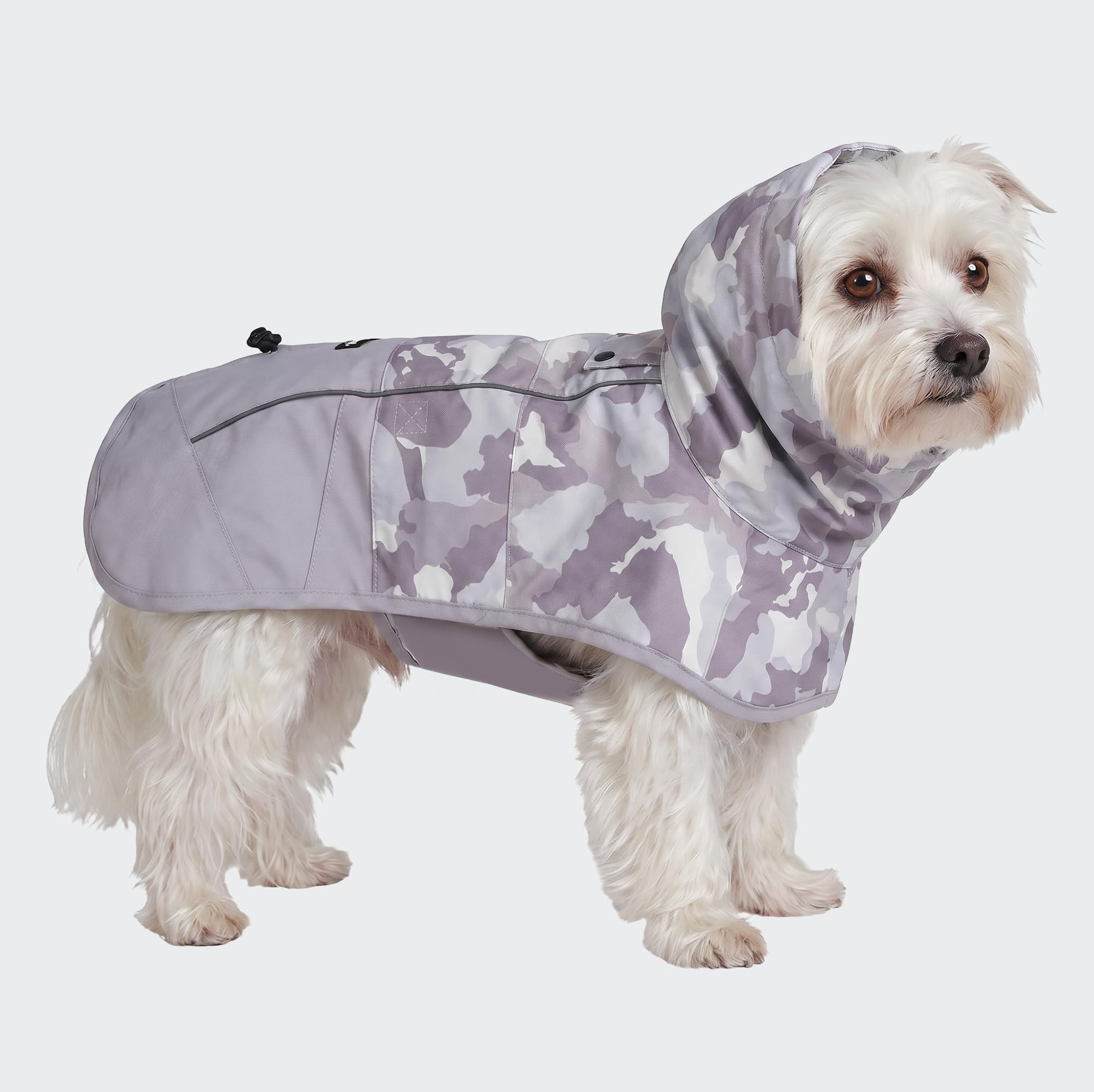 Spark Paws Dog Raincoat - Waterproof Rain Jacket w/Hood, Full Coverage