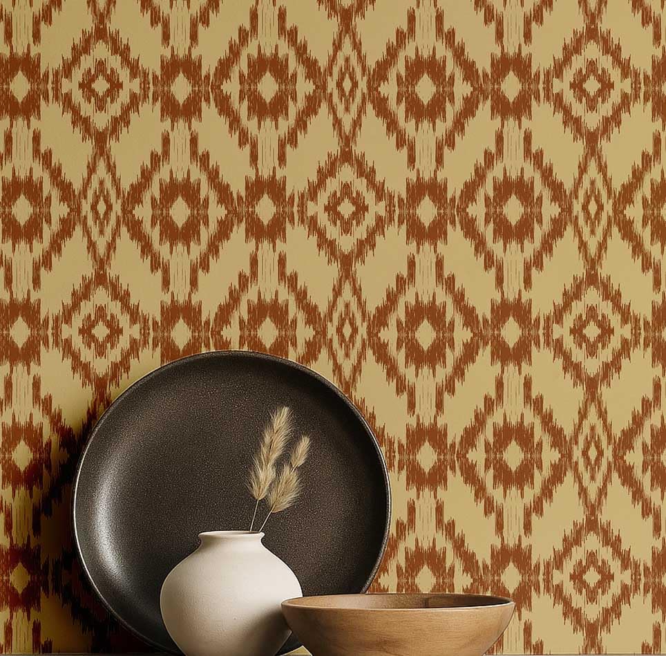 Papier peint amovible pour rénover sans abîmer les murs beige