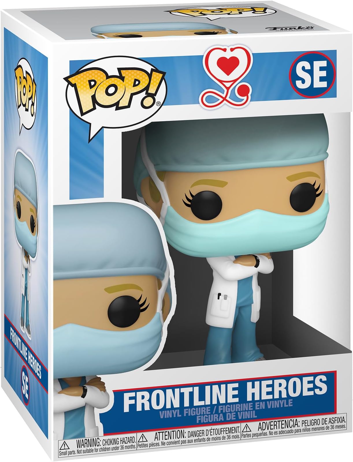Pop! Heroes: Front Line Worker- Female Hospital Worker #1, Multicolor