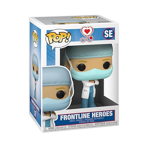 Funko Pop! Heroes: Front Line Worker- Female Hospital Worker #1, Multicolor