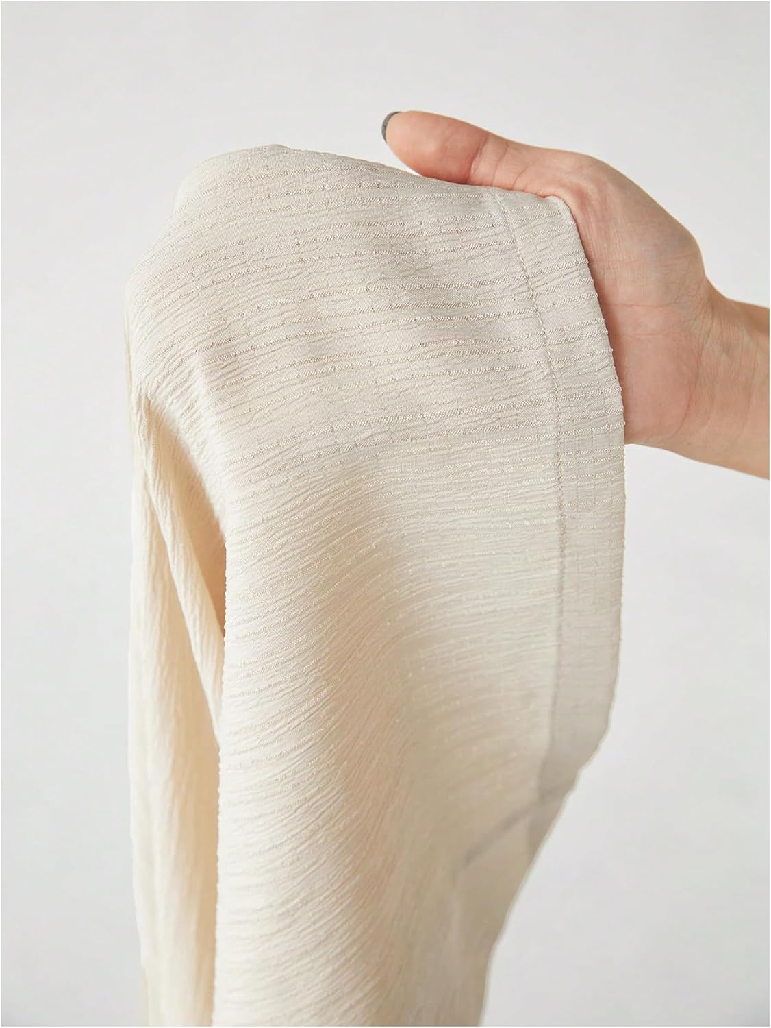 Verdusa Women's Plus Size Pants Elastic High Waisted Wide Leg Tie Side Loose Trousers - Image 4