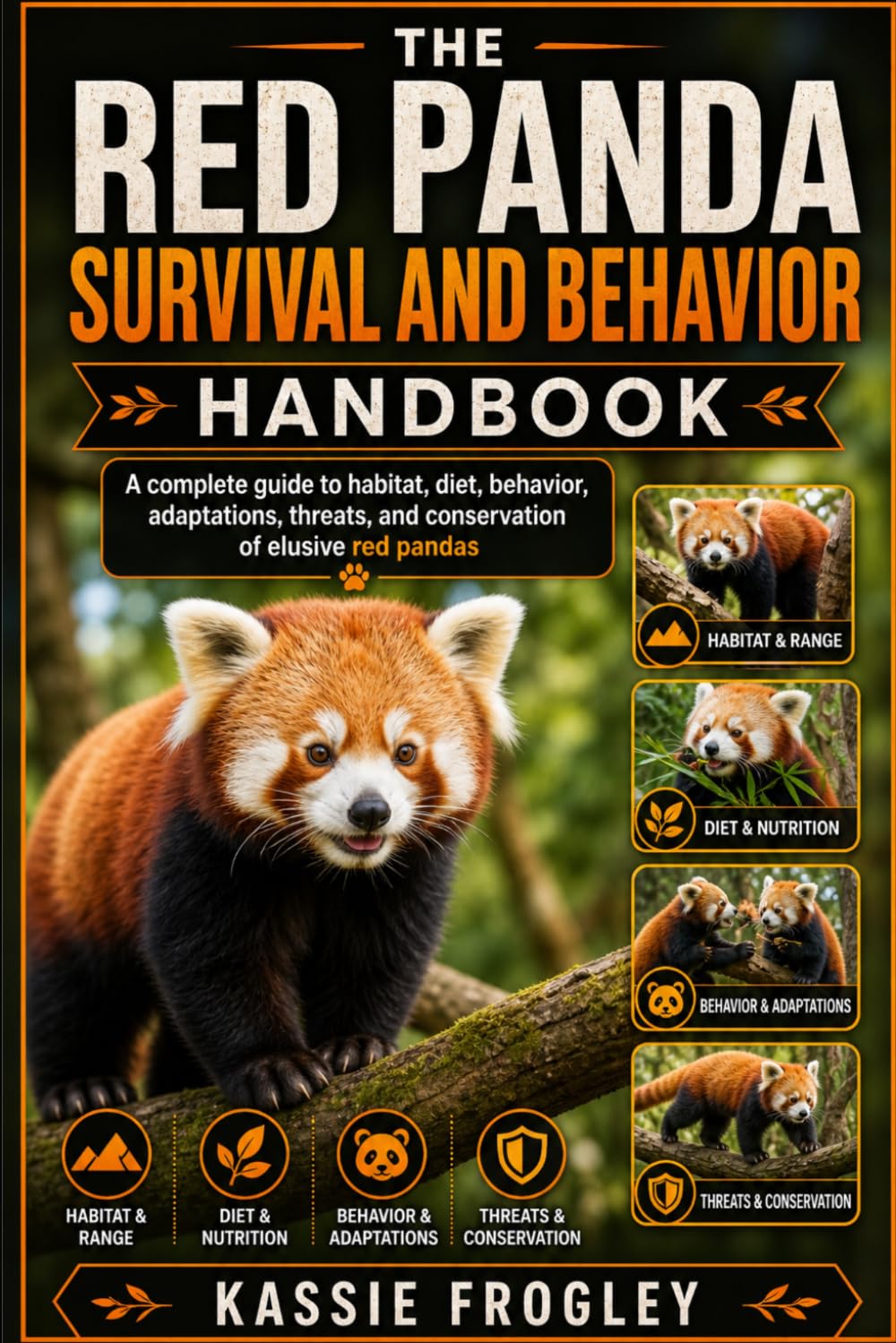 THE RED PANDA SURVIVAL AND BEHAVIOR HANDBOOK: A complete guide to habitat, diet, behavior, adaptations, threats, and conservation of elusive red pandas