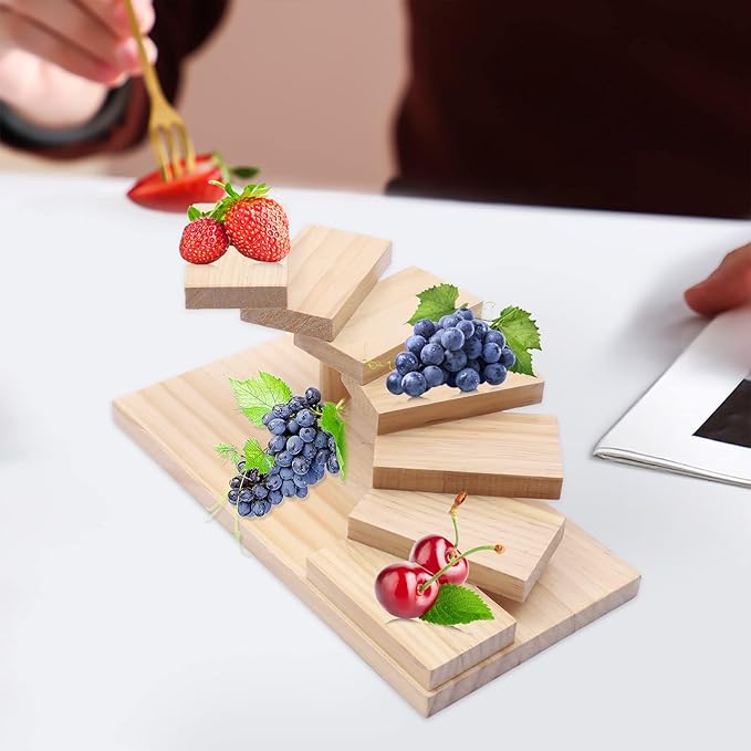 Bandeja para Sushi de Madera, 7 Escalones, Rectangular, 30x15x12.5cm miniatura 3