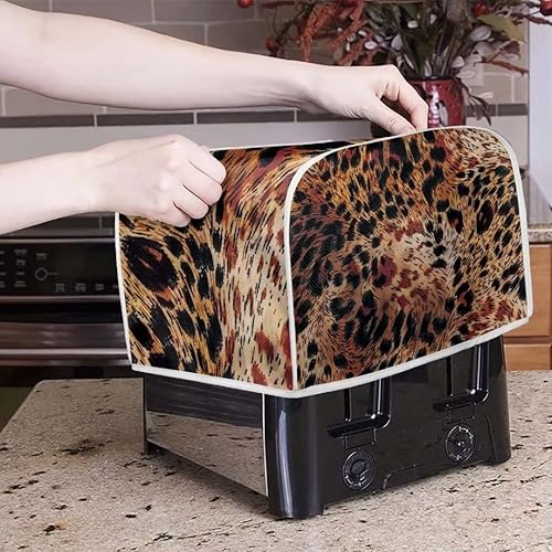 Miniatura 3 de Doojoayie Cubierta para tostadora de pan de dibujos animados, ranura larga de 2 rebanadas que mantiene la tostadora libre de polvo y huellas