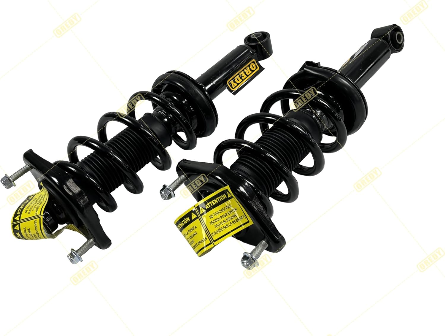 OREDY Front & Rear Struts w/Coil Springs Assembly for 2012 2013 2014 Honda CR-V CRV Complete Replacements - 272491 272492 172957L 172957R (4pcs)