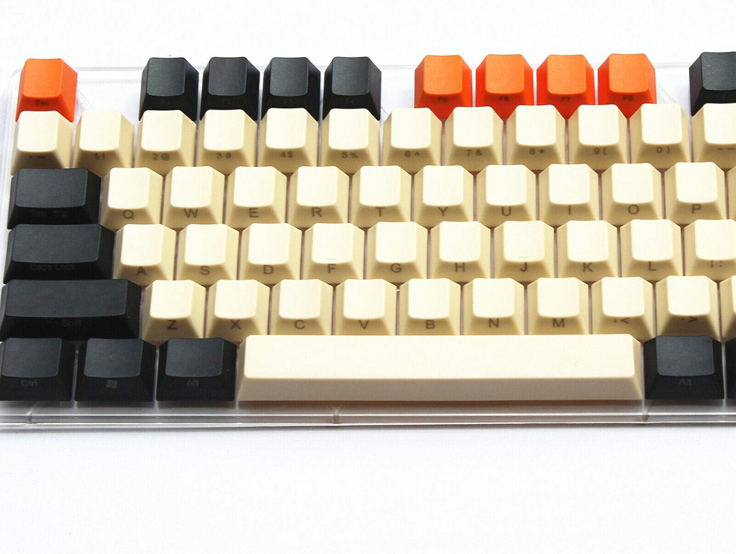 108 Keys Big Carbon Edition Keycaps Thick PBT Key Cap OEM for Cherry MX Mechanical Keyboard Gaming (Top Printed)