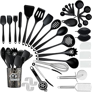 Kitchen Utensils Set, Pleafind 44 PCS Silicone Cooking Utens