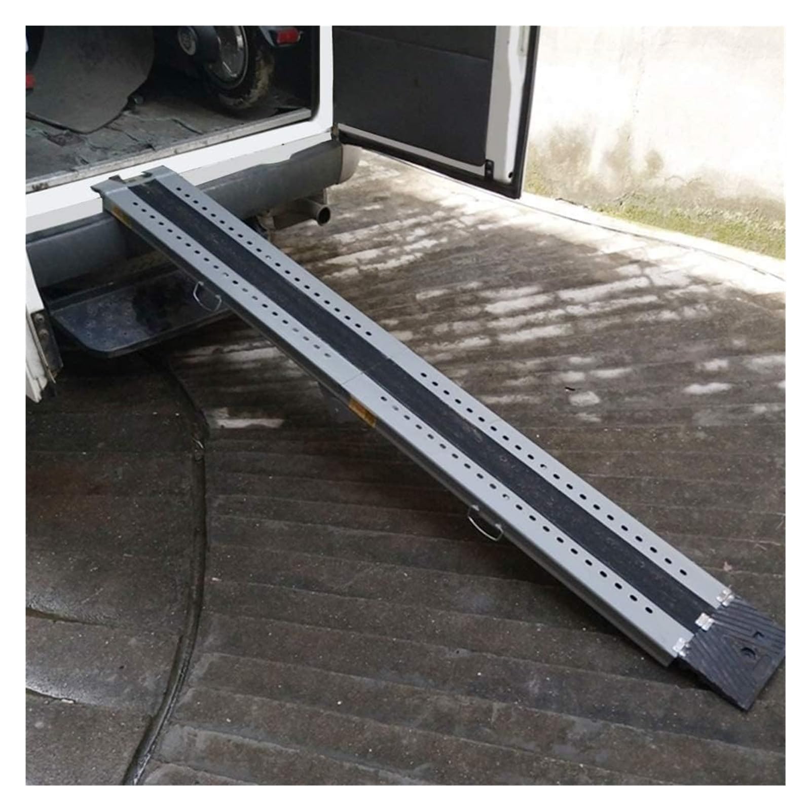 Rampa progowa do podjazdu, rampa progowa, 2 szt., aluminiowa rampa progowa, przenośne sposoby, rampy, składane, rampy dla osób niepełnosprawnych, jeden kolor, 2 m