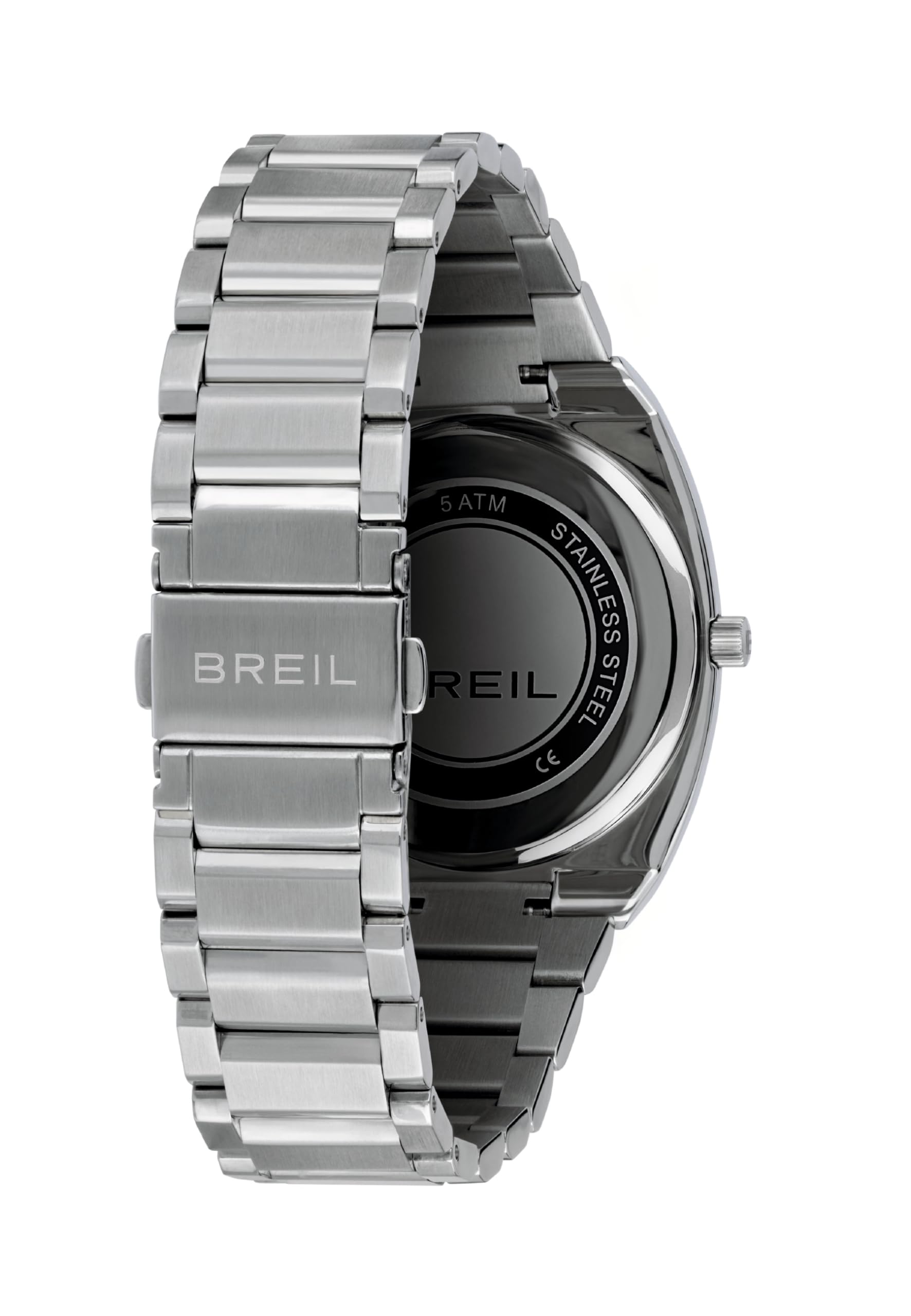 Breil, Collezione BSW 6.5, Orologio Uomo, Cronografo in Acciaio Discreto e Minimal, Spessore Slim, Cassa 38 mm, Chiusura Déployante, Lunghezza Regolabile