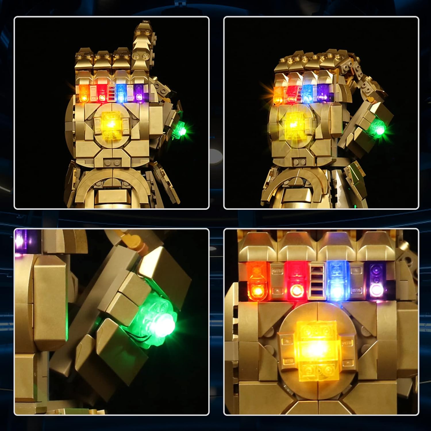 LED Light Kit for Lego 76191 Infinity Gauntlet Set -Light Kit ONLY, Lego Model NOT Included (Standard)