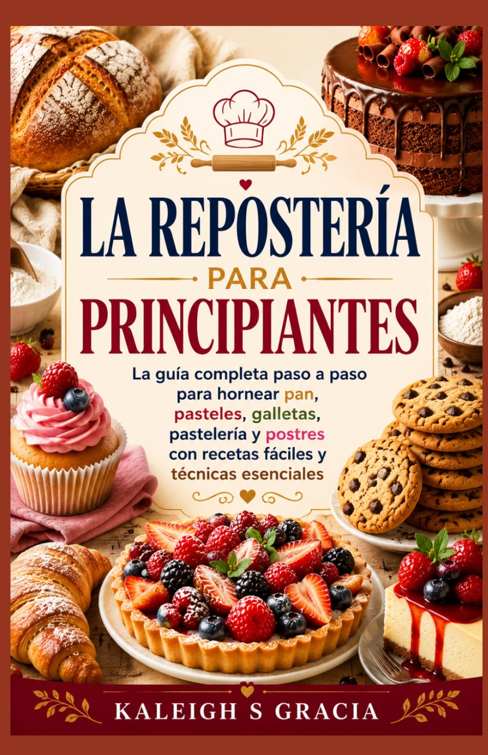 Repostería para principiantes: La guía completa paso a paso para hornear pan, pasteles, galletas, pasteles y postres con recetas fáciles y técnicas esenciales