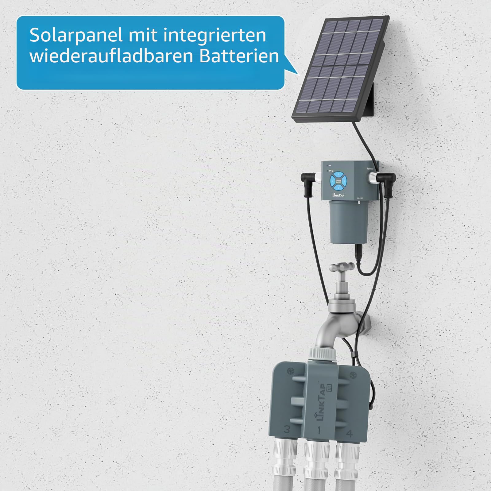 LinkTap ValveLinker DC Converter mit Wasserdichtem Sleeve – Wandelt 9-24V DC in 9V DC Ausgang um, kompatibel mit Solarmodulen, Netzteilen und verschiedenen DC-Stromquellen