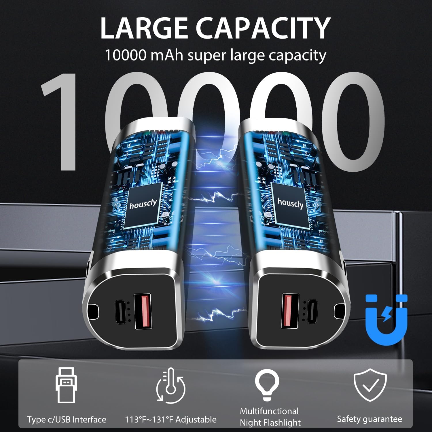 Product Image 1 showing hand warmers separated and combined