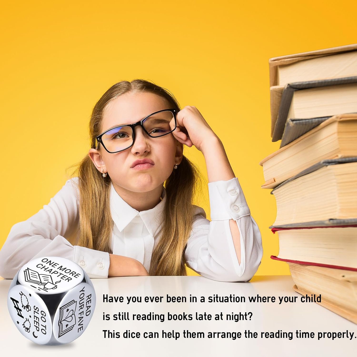 Book Decision Dice-Book Lovers Stocking Stuffers for Women, White Elephant Dice Gifts for Coworker, Reading Decision Dices-Bookish Christmas Stocking Stuffers-Reading Accessories for Books Lover Club