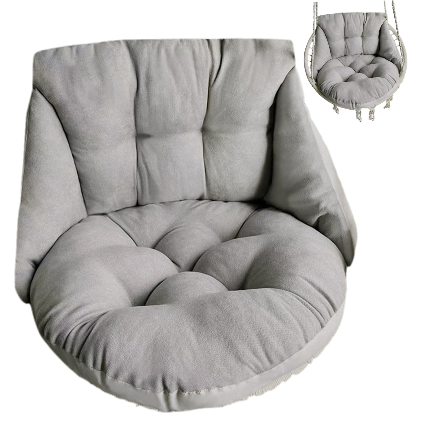 Coussin de chaise d'oeuf doux et respirant pour balançoire extérieure et intérieur