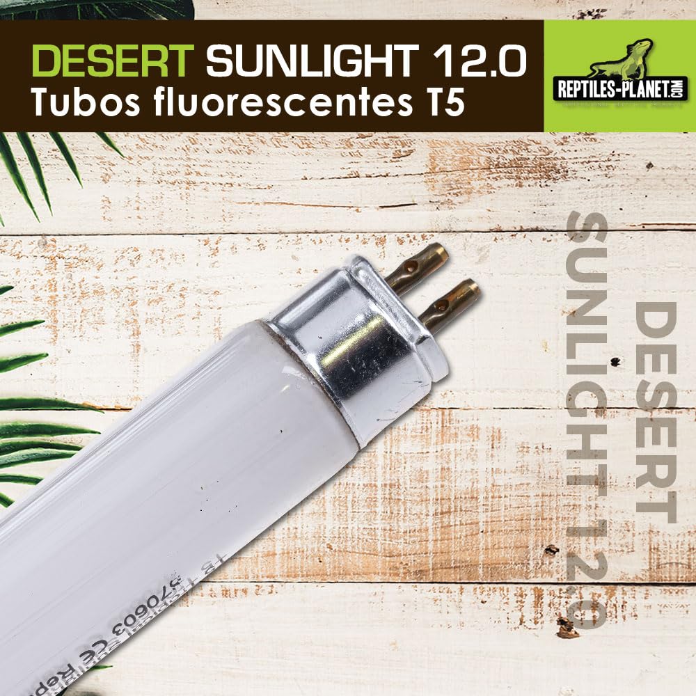 Reptiles Planet T5 Tubo UVB 12.0 Desierto Sunlight Francesa para Reptile/Amphibien 8 W L 29 cm diámetro 16 mm
