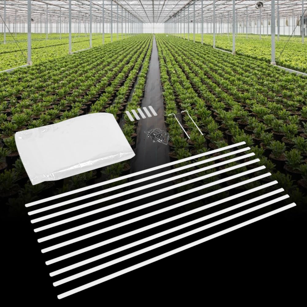 Tunnel per piantare Tunnel di coltivazione da giardino Copertura protettiva per piante per aiuole rialzate Orto Resistente ai raggi UV Polipropilene durevole Dimensioni 4,2x1m