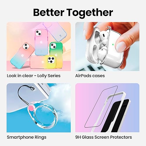 Miniatura 7 de iFace Funda transparente compatible con iPhone 15 Pro Max, funda de agarre para teléfono celular probada contra caídas (no compatible con MagSafe)