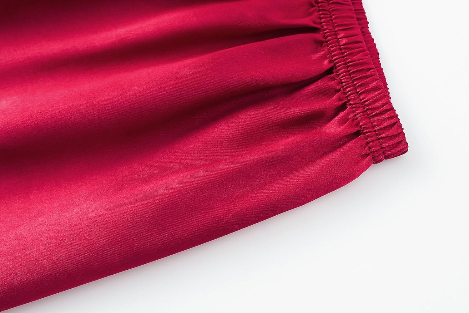 CYCHELRY Little Big Girls Satin Pajamas Summer Short Sleeve and Pants Button Down Silky PJS 3PCS Sleepwear Set Size 8-16 - Image 7