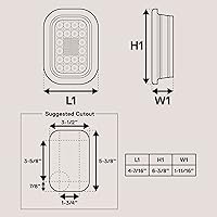 Vista 7 de TRUE MODS Kit de Luces Traseras LED Rectangulares Ámbar de 5x3 3x5 Pulgadas para Remolque [DOT FMVSS 108] [SAE I6 P P2] [Arandelas/Conectores]