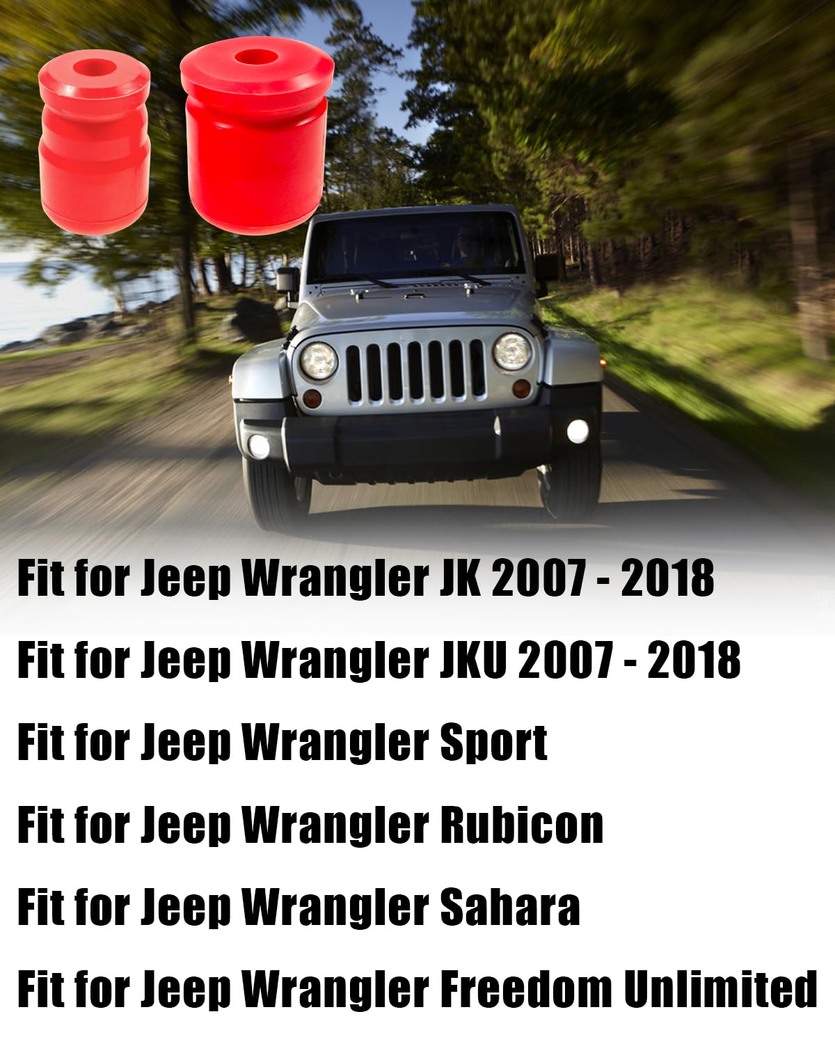 ◆JKラングラー用フロント、リアバンプストッパー◆新品 Amazon | フロントリアバンプストッパー ジープラングラーJK JKU