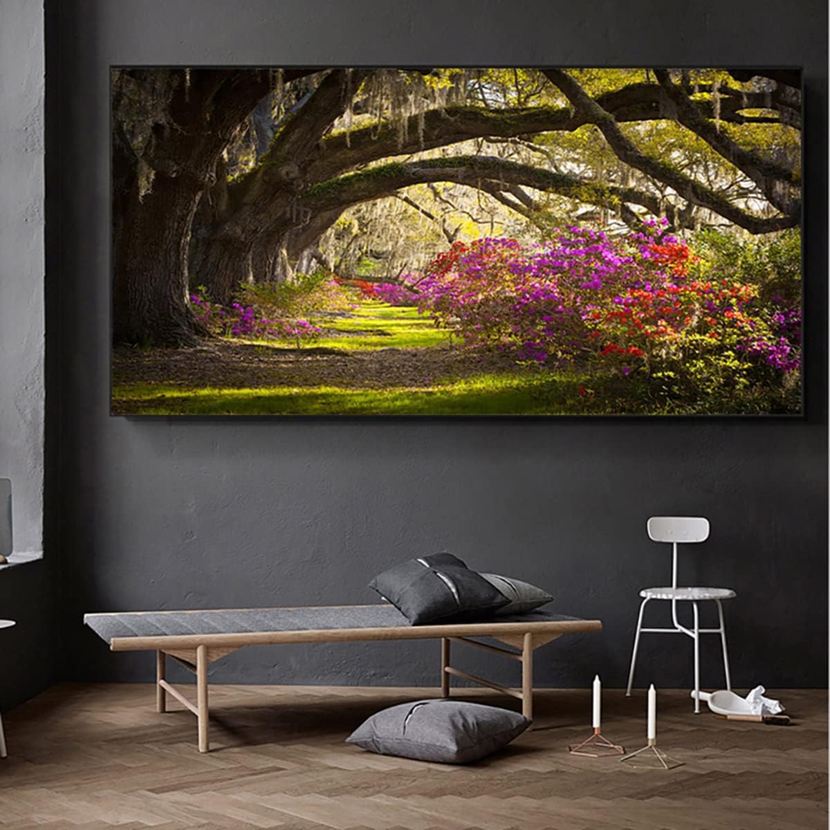 Instarry 5D Diamond Painting Kits for Adults Large Size Woods Scenery Crystal Cross Stitch Living Room Kitchen Wall Decor 39.4x19.7 inch