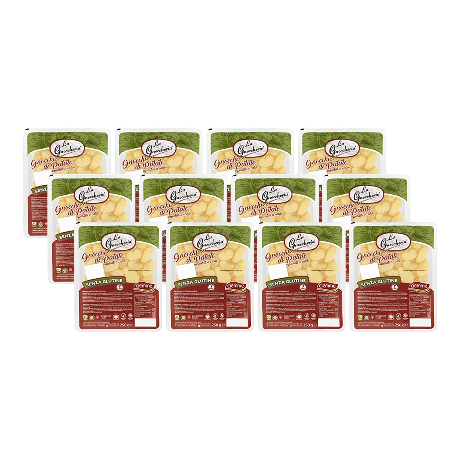 Ciemme La Gnoocheira Gluten Free Gnocchi 250g (Pack of 12)