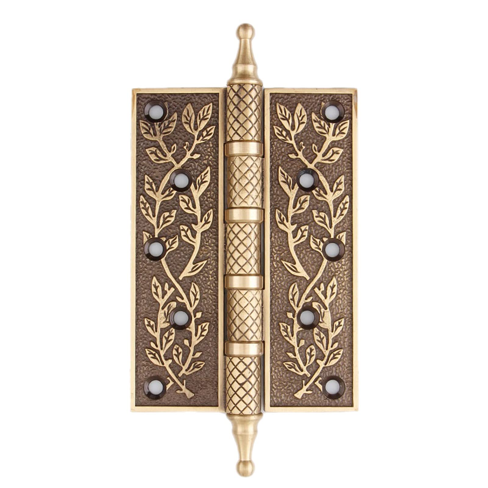 KLerDH Hinges, European Style Copper Silent Bearing Hinges, Thickened Antique Side(5 inches)