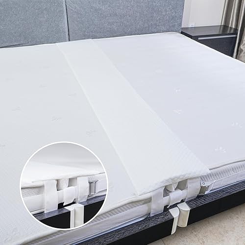 Siumir Kit de convertidor de cama individual a King, puente de cama extra ancho de 12 pulgadas, funda desmontable y lavable a máquinamúltiples