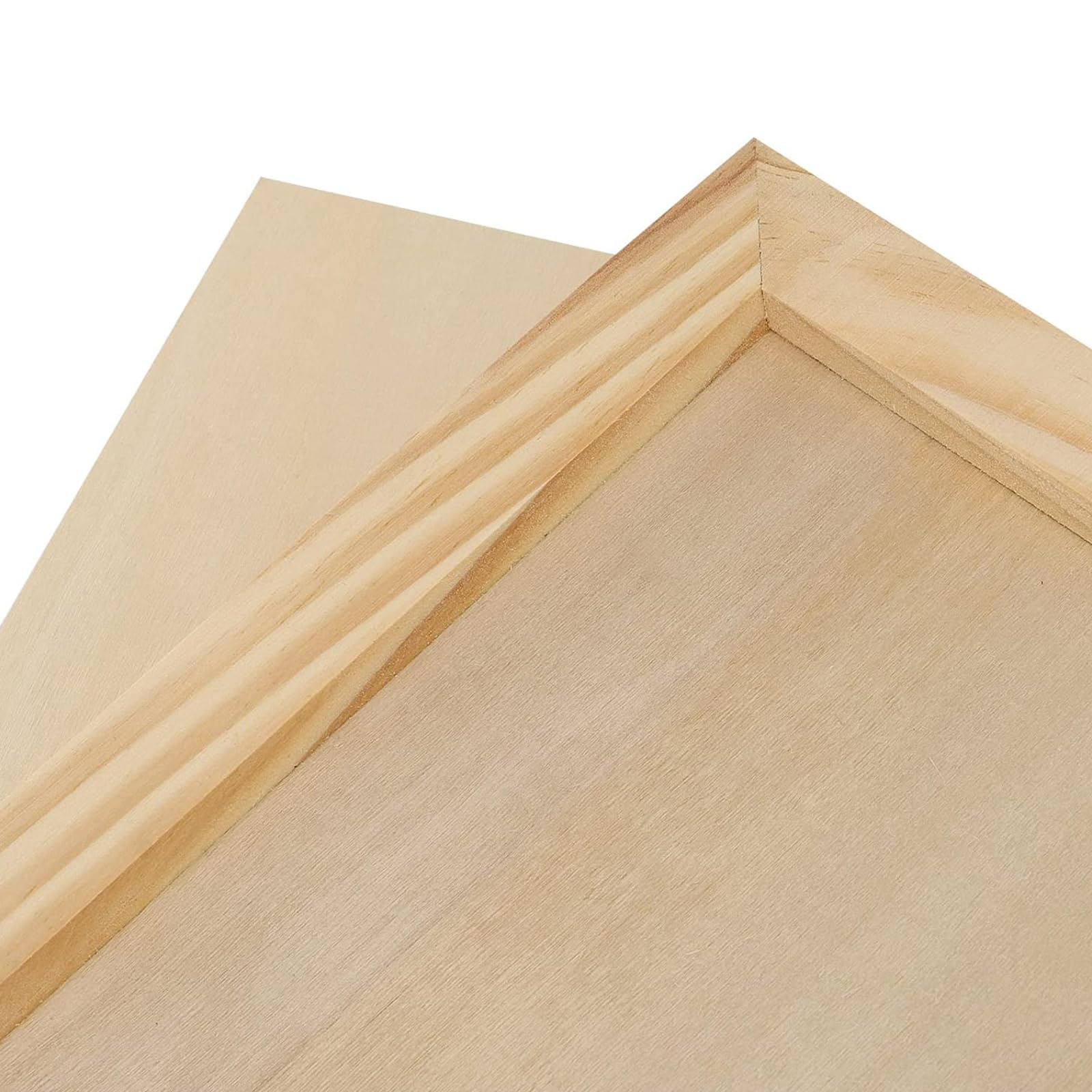 12 pannelli di tela in legno, 30,5 x 22,5 cm, pannelli di legno non verniciati per dipingere, disegnare, artigianato