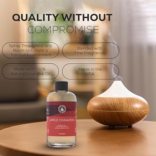 Miniatura 3 de Recarga de aceite esencial natural y orgánico de manzana y canela para difusor de varillas, máquinas de aceites con difusor eléctrico y calentadores