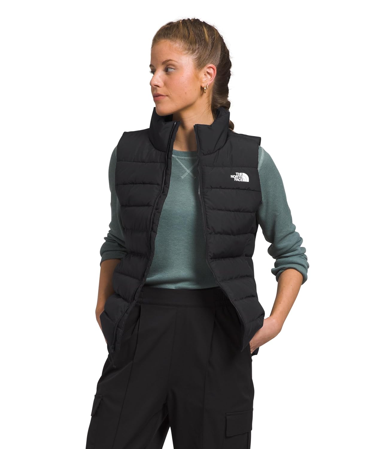 THE NORTH FACE Womens Aconcagua 3 Insulated Vest Wind Resistant Water Repellent 600 Fill Waterfowl Down Insulation