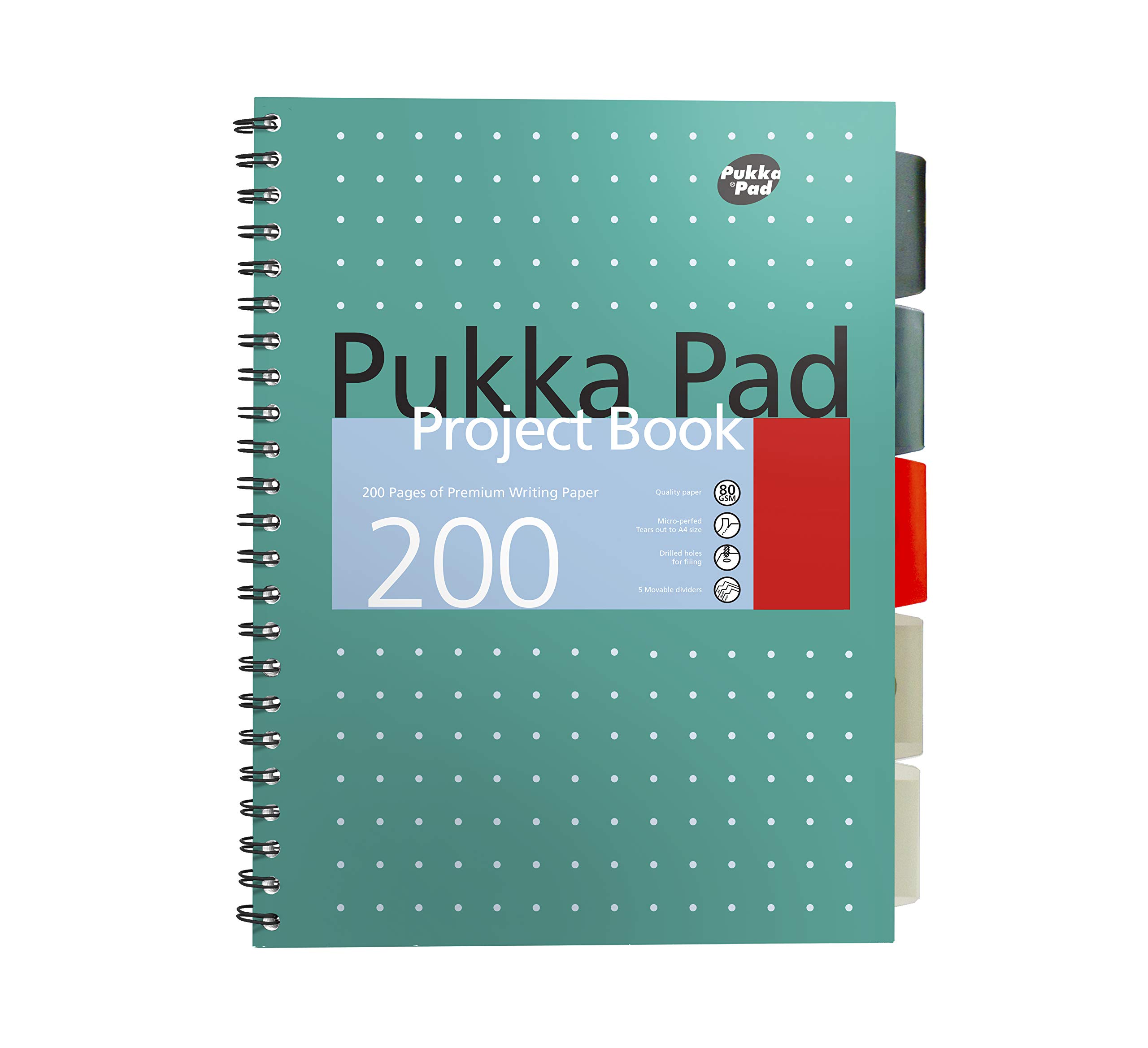 Pukka Pad A4 Size Metallic Project Book - A4 Size | 200 Pages | 80Gsm (Pack of 12)