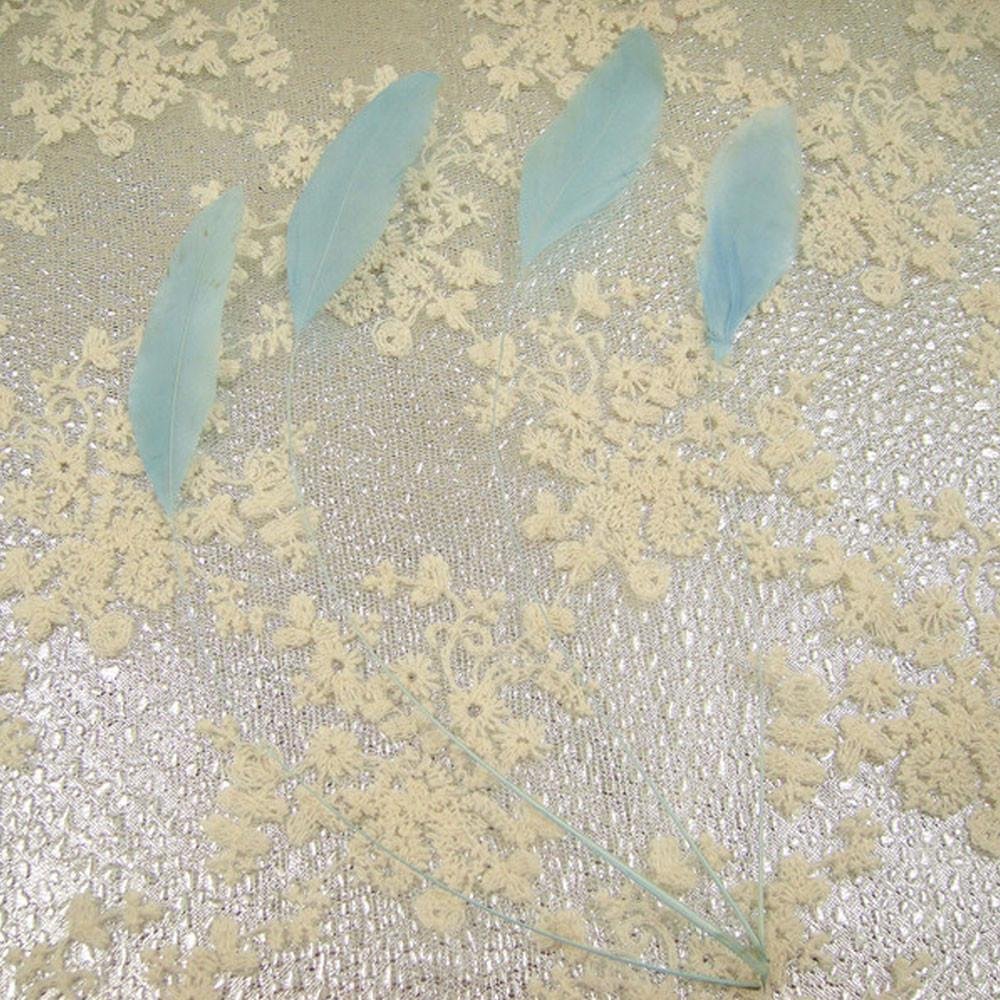 69 Colours Choices 5/7" Loose Stripped Coque Feathers for Millinery Hats Trimming Fascinators Craft Decorating Dancing Costume Making (Blue #11, 10pcs) — image 1