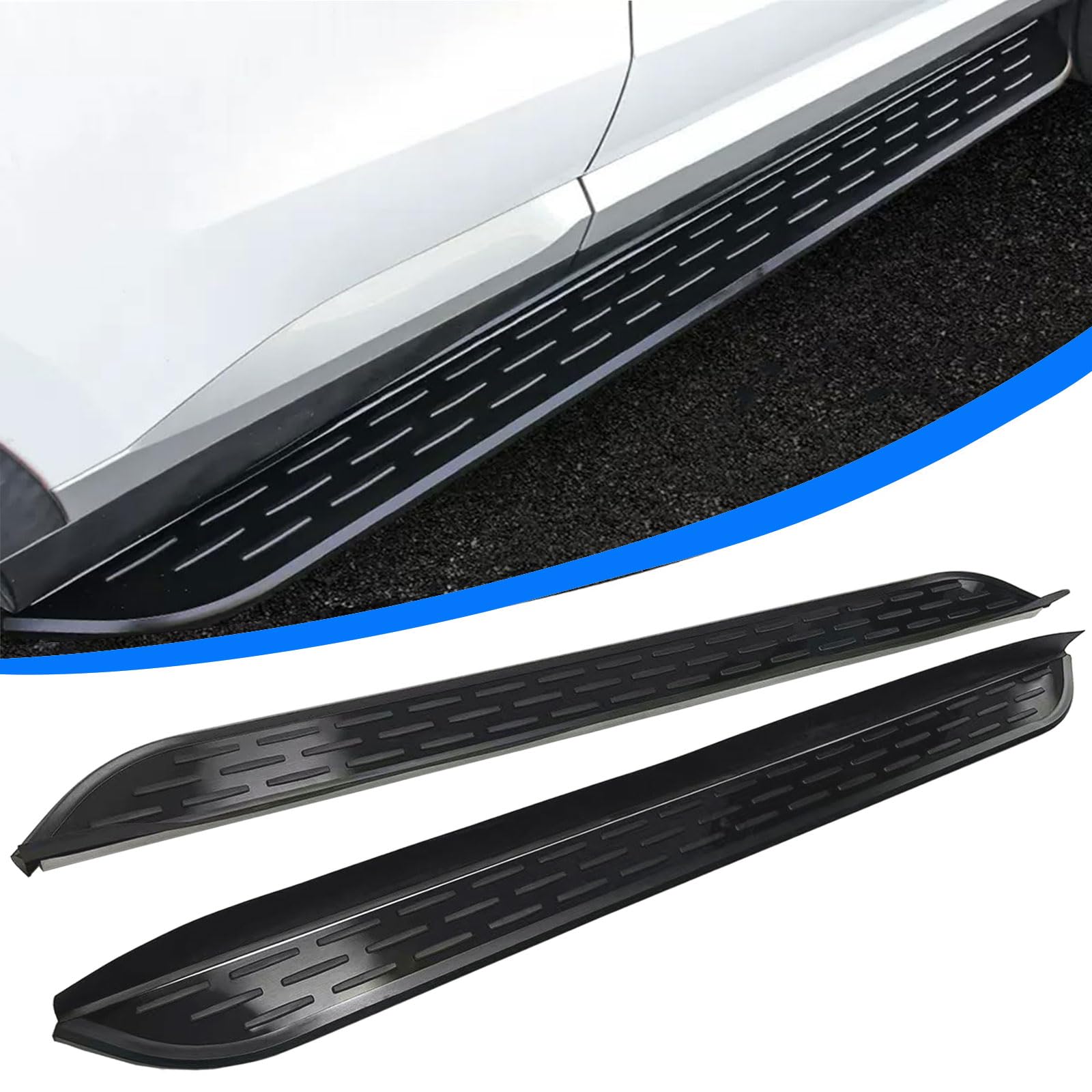 2Pcs Running Boards Compatible with Kia Sorento MQ4 2021 2022 2023 2024 2025 2026 Aluminium Side Steps Nerf Bars Pedal Protector with Brackets Black