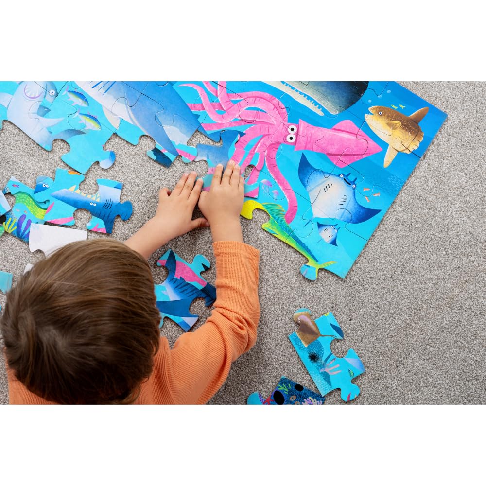 Crocodile Creek Maxi Puzzle 36 Pezzi Halloween - La Casa Infestata, Per Bambini 3+, Formato XXL 60 Cm, Fantasmi E Zucche - 2