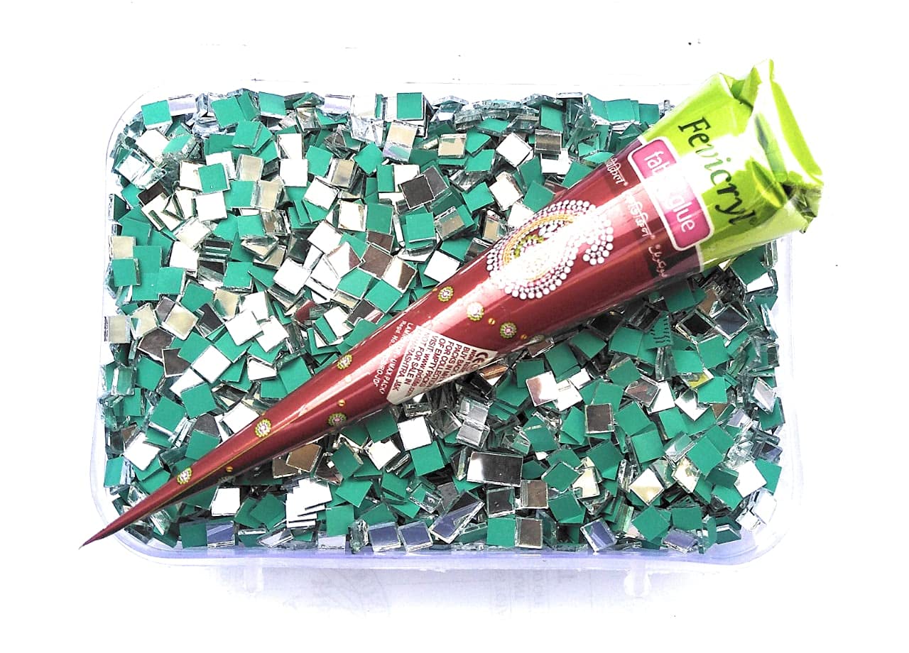 Sahoji 3500pcs Square Mirror Glass Beads for Art and Craft with Fabric Glue, 6MM (B0C7VJ92PJ) Amazon Price History, Amazon Price Tracker