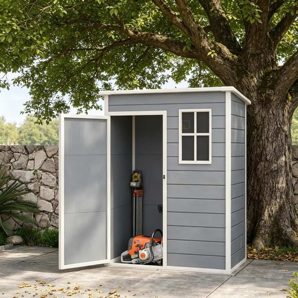 Outdoor Storage Shed for Garden Tools Secure, Spacious & Easy to Assemble
