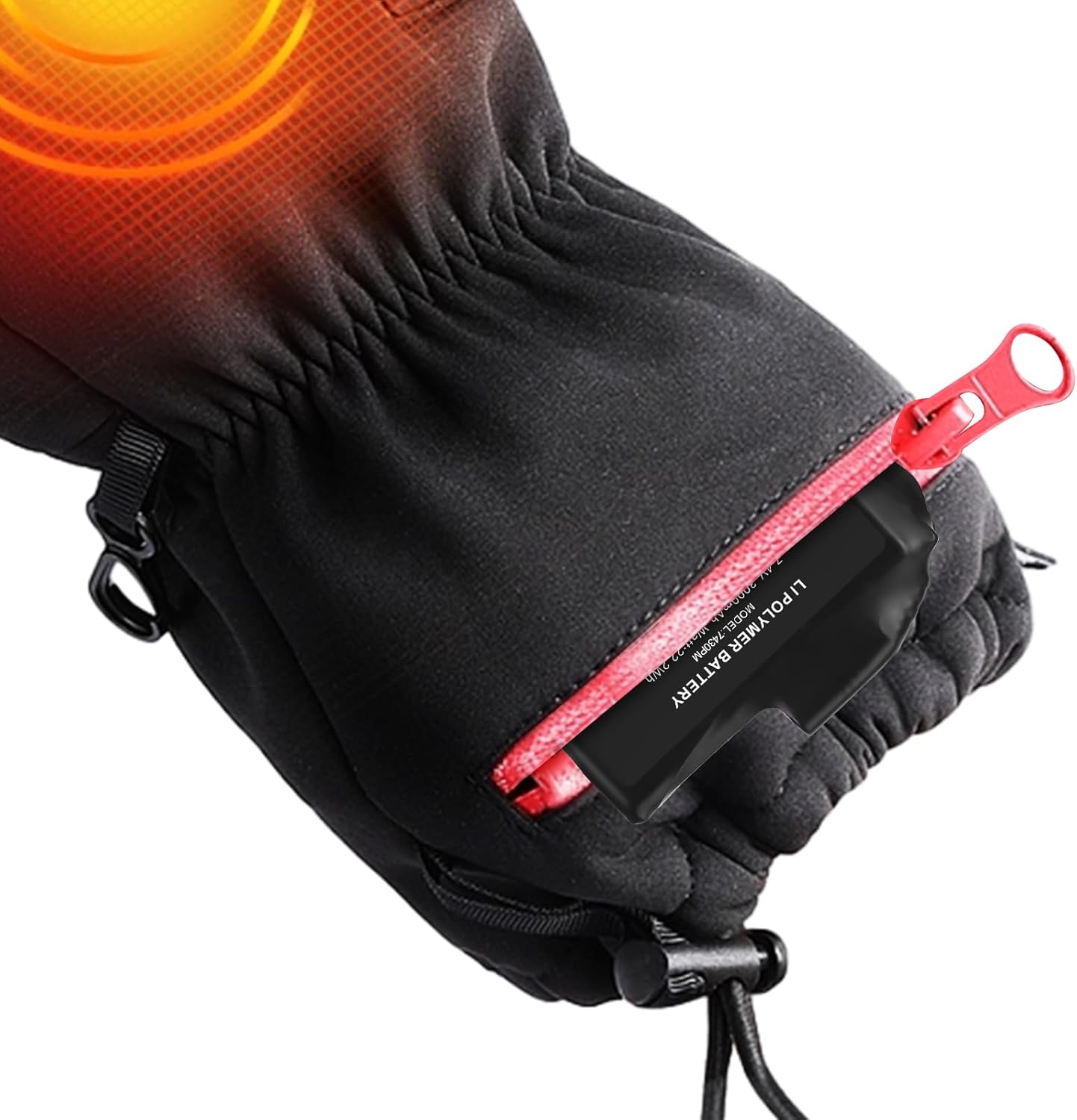 7.4V Battery Pack for Heated Gloves Socks, USB Charging Cable Rechargable Lithium Polymer Batteries for Heated Gloves Socks Hats Mittens Heating Pad (3000mah, 2) - Image 7