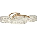 Michael Kors Lilo Flip-Flop Vanilla/Pale Gold 8 M