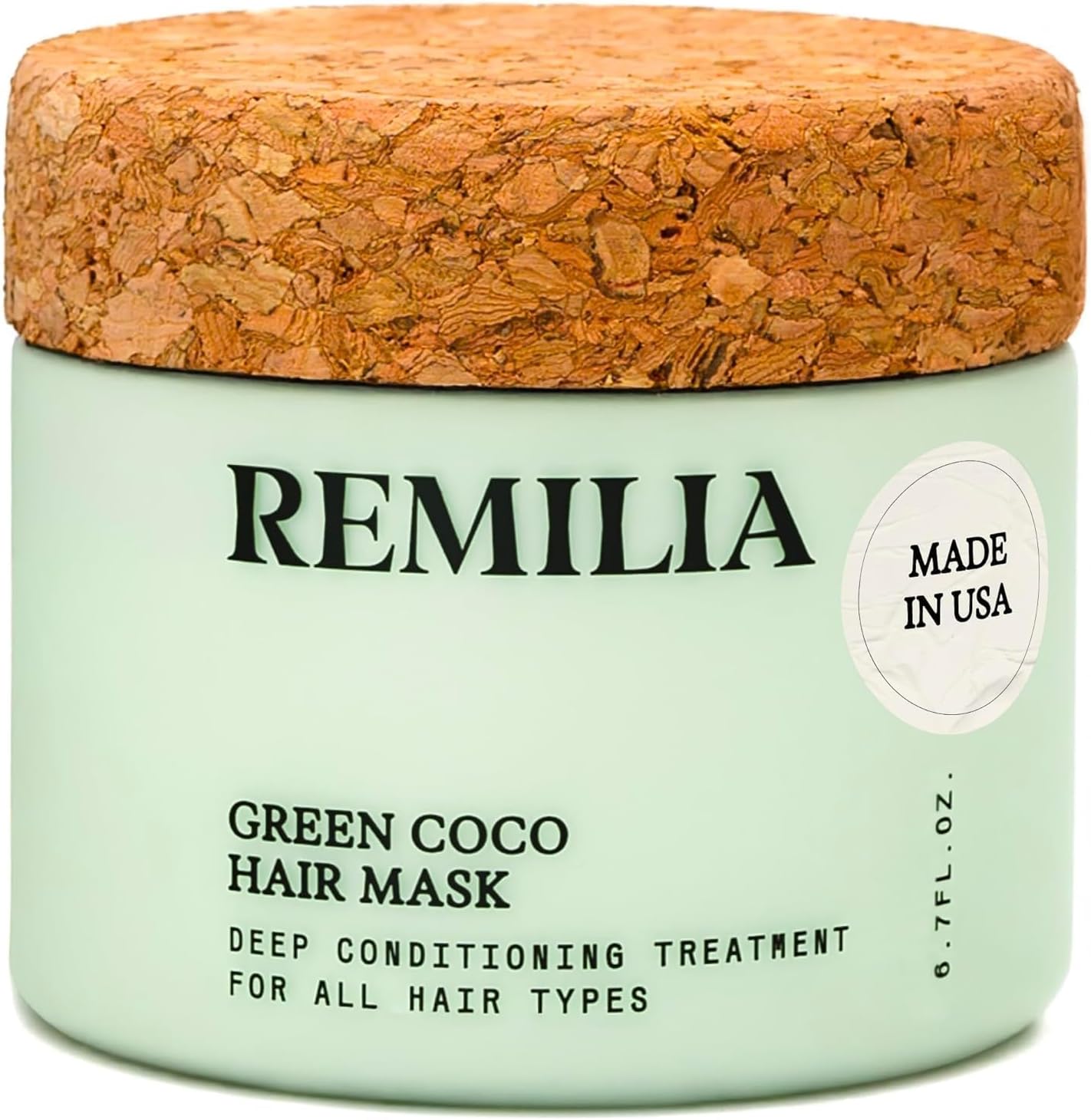 Keratin Hair Mask for Dry Damaged Hair and Growth - Deep Repair Treatment Mask with Coconut Oil, Green Tea, Avocado, & Castor Oil - Hydrating & Soothing Vegan Protein Conditioner, 200ml