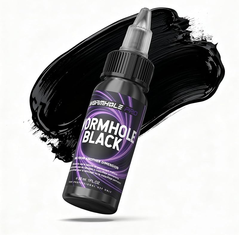 Tinta para tatuagem WORMHOLEPRO Wormhole Black, 30 mL, 1 unidade