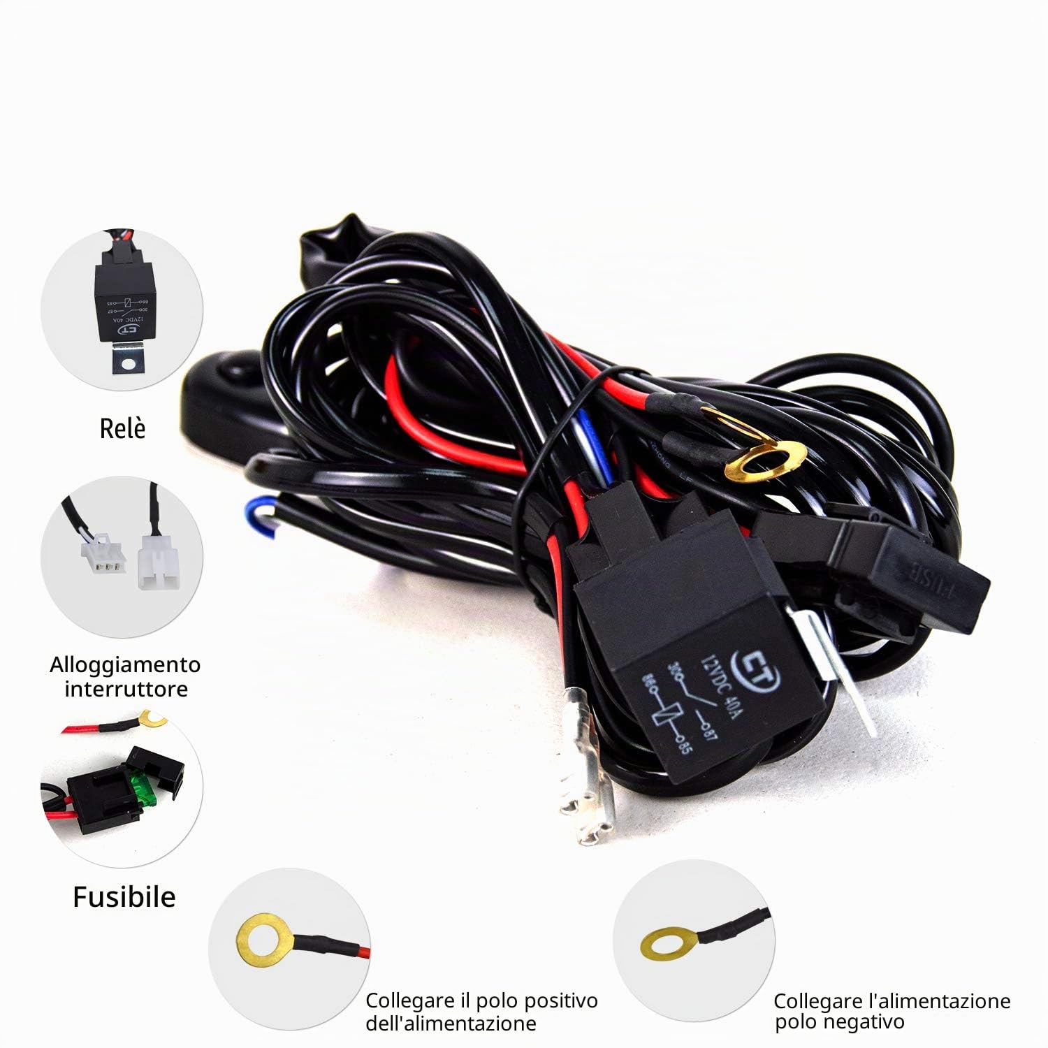 Willpower Barra LED Fuoristrada Barra Luce a Led Curva 81cm 405W Con Cablaggio 12V 24V Combinata di Fascio Spot e Inondazione Fari LED Luci da Lavoro per Trattore Auto Camion Barca 4x4 ATV
