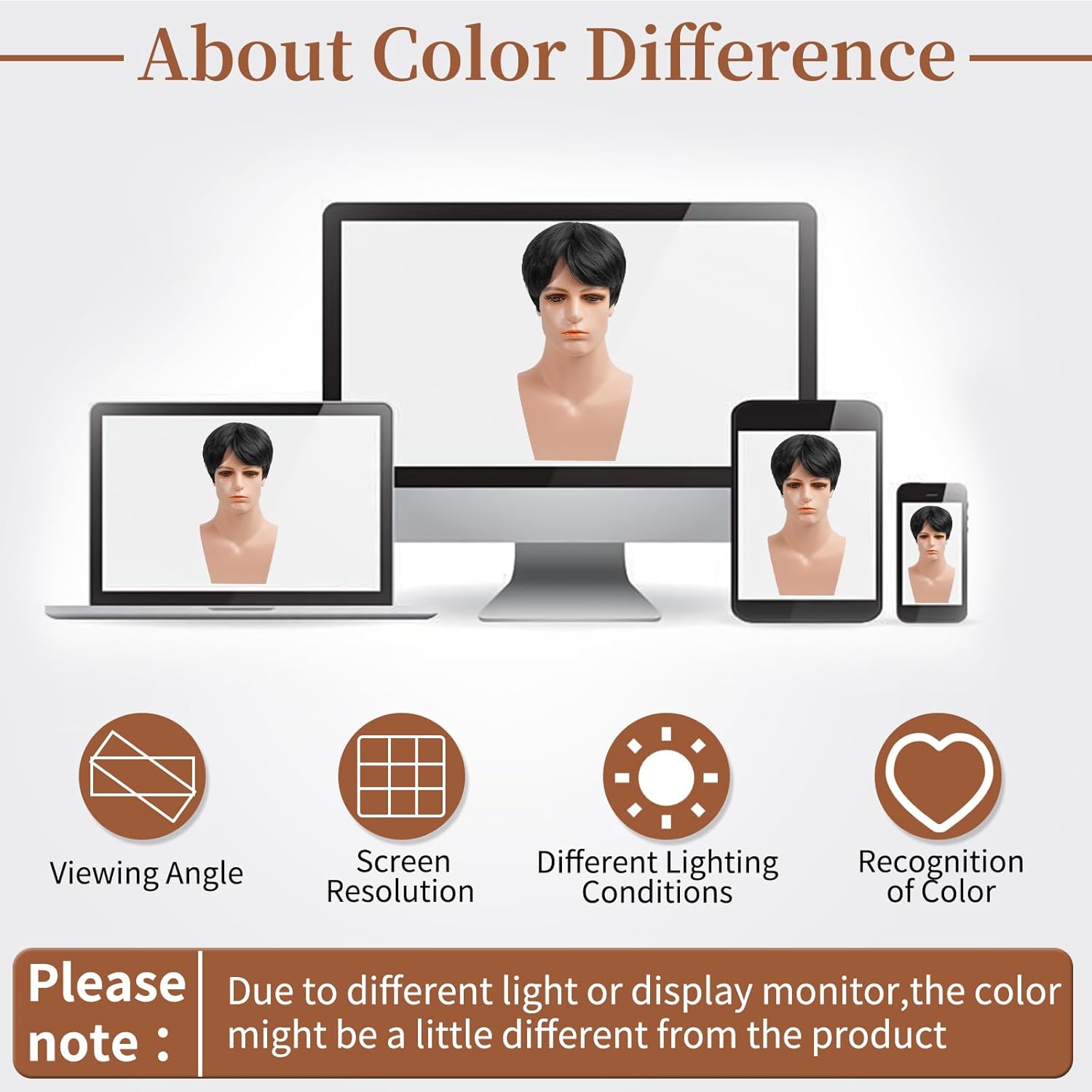 Short Wig for Man, Natural Handsome Wigs for Men,Fluffy & Realistic Toupee Male hair, Synthetic Wigs for Costume, Cosplay (Black) - Image 8